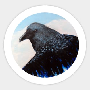 Raven Emerging Sticker